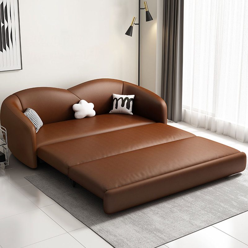 Wayfair leather sofa bed online